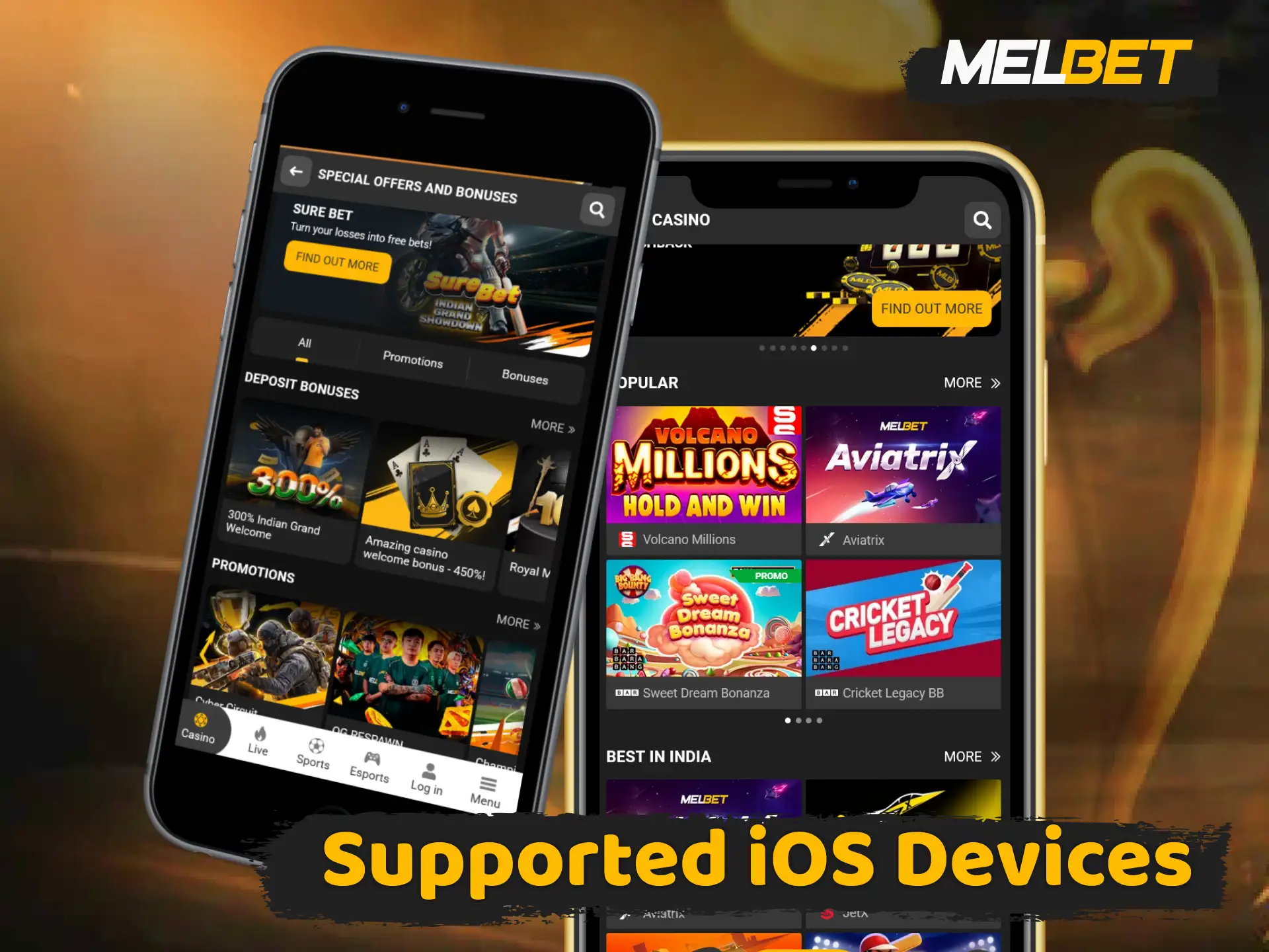 Review compatible Apple devices and download the Melbet app for iOS.
